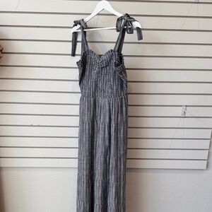 Striped Gray Jumpsuit